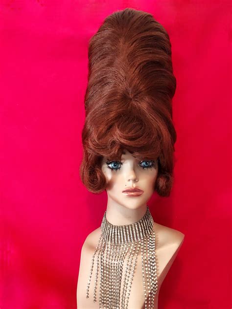 beehive wig red|vintage beehive wigs.